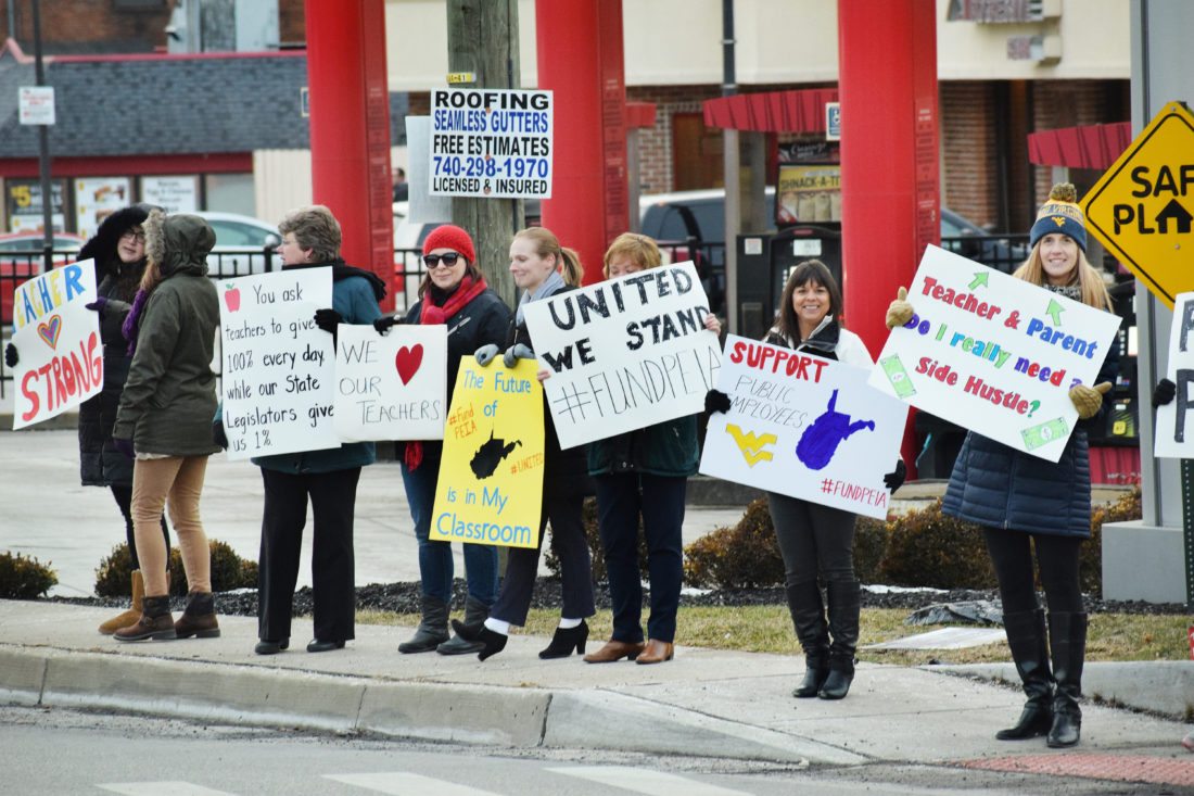 Local Educators Stage Demonstration in Wheeling; Marshall County Voting